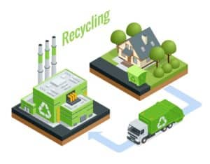A waste transfer building